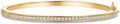 14K Gold Plated Cubic Zirconia Bangle Tennis Bracelets for Women | Classic Love Cuff Bangle Bracelets