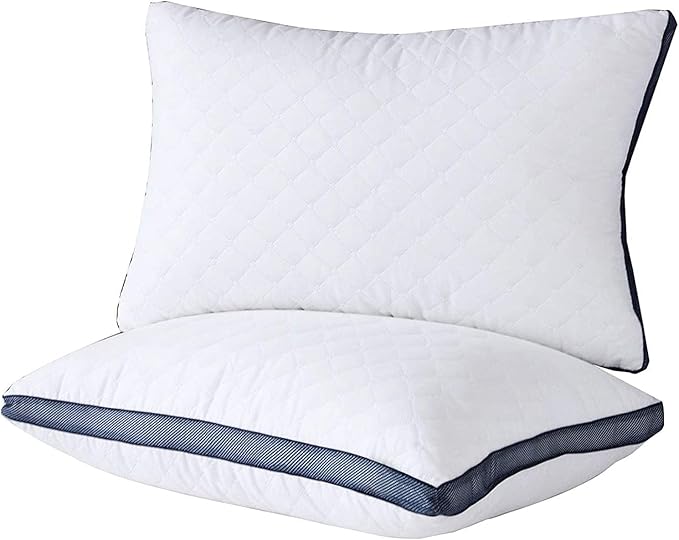 Pillows for Sleeping (2-Pack), Luxury Hotel Pillows Queen Size Set of 2,Bed Pillows for Side and Back Sleeper (Queen)