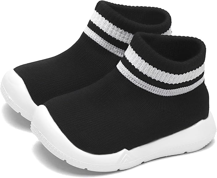 Baby Shoes & Socks - Non-Slip Breathable Slippers with Soft Rubber Sole - Baby Boys & Girls Slip On Sneakers