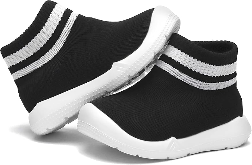 Baby Shoes & Socks - Non-Slip Breathable Slippers with Soft Rubber Sole - Baby Boys & Girls Slip On Sneakers