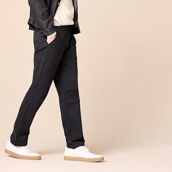 Mens Straight-Fit Casual Stretch Chino Pant