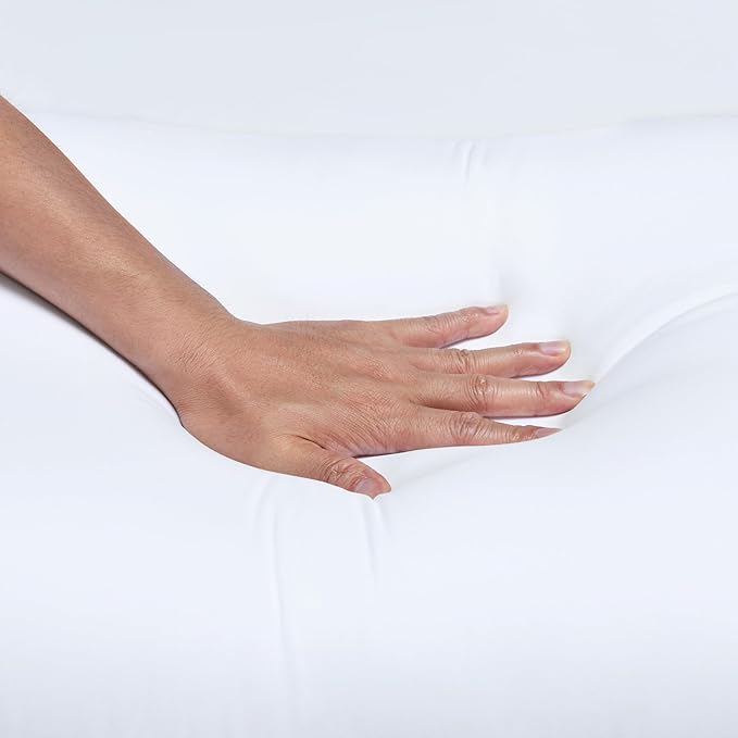 Down Alternative Pillows for Stomach and Back Sleepers, Soft Density, Standard, Pack of 2, White, 26 in L x 20 in W