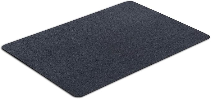 Multi-Purpose Recycled Rubber Floor Mat for Indoor or Outdoor Use, Utility Mat for Entryway, Tool Bench, Garage, Under-Sink, Patio, and Door ; 24" x 36", Black
