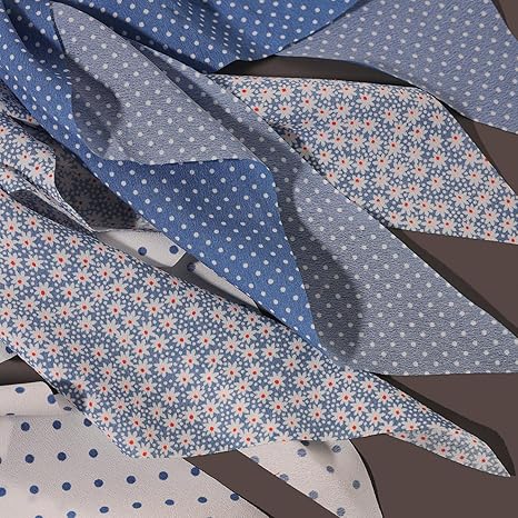 Elastic Hair Scrunchies and Ribbons - Knotted Bow Hair Ties, Scarf Scrunchies Ponytail Holders for Women and Girls 3pcs